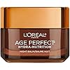 L'Oreal Paris Skincare Age Perfect Hydra Nutrition Ultra Nourishing Honey Night Balm, Face Moisturizer to Comfort, Improve Resilience on Dry Skin, Manuka Honey and Nurturing Oils, 1.7 oz.