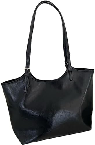WTQZFRNSB Tote bag women's large-capacity bag commuter bag shoulder bag(Brown)/13244(Black)