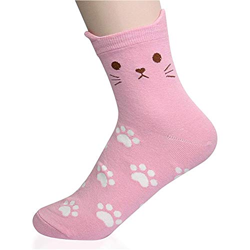 Dobikulu Womens Grils Cute Animal Cat Socks, Cat Lover Gifts For Women, Female Presents For Mom Lady, Funny Cotton Casual Crew Novelty Socks, Fun Lovely Print Pattern Socks #TOP3