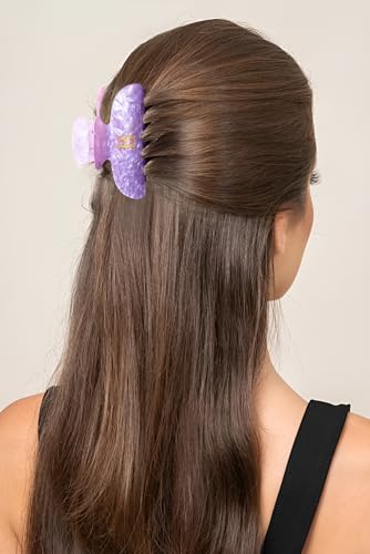 Image of Initial Cute Hair Clips - Purple Letter Elegant Hair Claw Clips, Fashion Glitter Claw Clips Durable Hair Clips, Wedding Gift, Bridesmaid Gifts, Birthday Gifts, Christmas Gift, Letter J