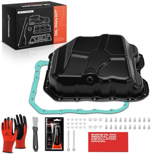 A-Premium 2.0L 2.4L Engine Oil Pan Sump with Plug, Gasket & Bolts, Compatible with Jeep Compass Patriot 2007-2017 & Dodge Journey 2009-2020, Avenger 2008-2014, Caliber & Chrysler 200, Sebring