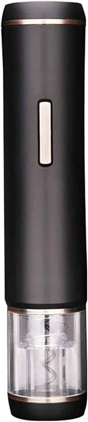 Electric Wine Bottle Openers - Battery Powered Motorized Operated Cordless Automatic Corkscrew Opener Puller Kit with Attached Foil Cutter Stopper Wine Aerator Pourer, Black