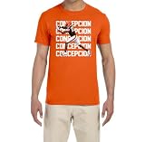 Tenacious Tops Cleveland KC Concepcion Text Pic Shirt T-Shirt Adult Small Orange