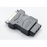 Cyberplugs SATA電源 15Pin を IDE ペリフェラル 4Pinに変換するアダプター 変換コネクター