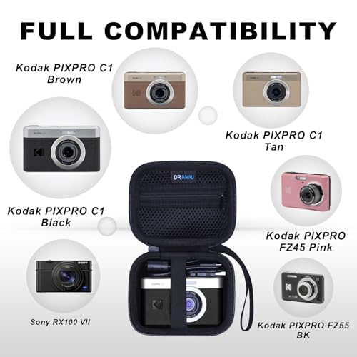 Funda para cámara pequeña universal negra miniatura 2