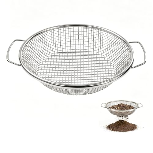 YUEBM Stainless Steel Soil Sifter for 5 Gallon Bucket