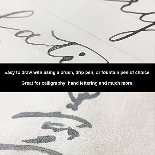 Kuretake Tinta grafite ZIG Fluid 60 ml metálica preta para artesanato, arte, ilustração, caneta de m