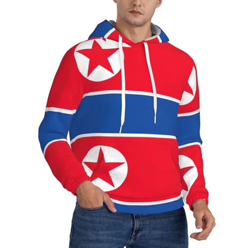 Sweat à capuche imprimé coréen EdWal en polyester avec grande poche kangourou