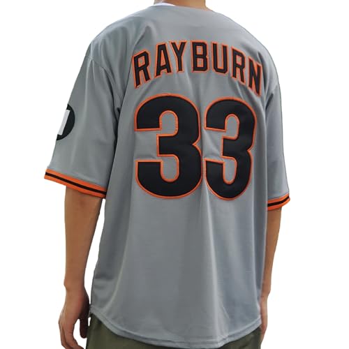 Camisa de béisbol Rayburn 33, abotonada para hombre, estilo Hip Hop con costuras miniatura 2
