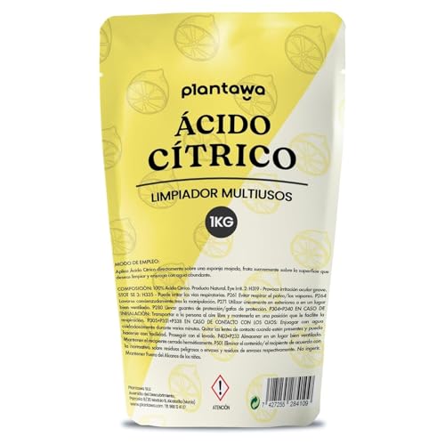 PLANTAWA Ácido Cítrico en Polvo 1 Kg | Acido Citrico para