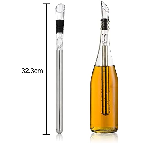 Foto von Weinkühlstab Edelstahl Weinkühler Set,Weinkühler Stab,Kühlstab für Weinflaschen, universelle Größe - Zubehör für Weintrinker