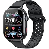 GPS Smart Watch for Men/Women, 2.06"HD AMOLED Smartwatch with Compass/Barometer/Altitude, Bluetooth Call ,110+Sports, 5 ATM Water-Resistance, Heart Rate/Sleep Monitor, Fitness Tracker for Android/iOS