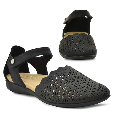 TARYN ROSE Women’s Closed Toe Comfort Sandals for Women, Lightweight