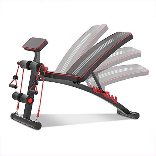 Image of Small Dumbbell Dumbbell Bench, Aids Birds Dumbbell Bench Stool Stool Fitness Chairs with Leg Extension Device Fitness Dumbbell