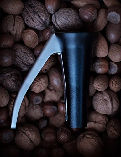 Drosselmeyer Nutcracker - Heavy Duty Swedish Nut Cracker for Walnuts, Pecans, Brazil Nuts & All Nuts - Ergonomic Metal Walnut Cracker Tool, No Mess, Dishwasher Safe - Award-Winning Design (Black) - Image 6