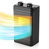 【Función de Seguridad Moderna】El calentador de ventiladores WELIKERA está hecho de material ignífugo ABS - V0 respetuoso con el medio ambiente, que tiene un buen rendimiento de aislamiento térmico y puede prevenir eficazmente quemaduras durante el uso. Protección contra sobrecalentamiento incorporada, protección contra colisiones e indicadores, mini - calentador de ventilador disponible en toda la habitación, sin preocupaciones