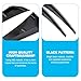 Dogary 2 PCS Fender Side Vents, Fender Decorative Stickers, ABS Carbon Fiber Spoiler, Air Intake Grille Decorative Stickers, Universal for Most Cars, Trucks, SUVs (Black)