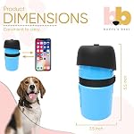 Buddy’s Best 21oz Dog Water Bottle Upgraded – Outdoor Collapsible Water Bowl Cup for a Trip, Hiking, Walking, Traveling – Adventure and Pet Travel Essentials – Doggy Hydration Gadgets (Pink)