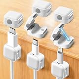 Art3d 8-Pack Magnetic Cable Clips, Cord Organizer, Office Cable Management