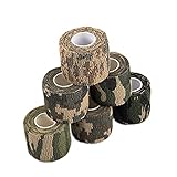 meizhouer 6PCS/lot 6 Colors 5cmx4.5m Outdoor Shooting Hunting Camera Tools Waterproof Wrap Durable Cloth Army Camouflage Tape Hunting Accessories