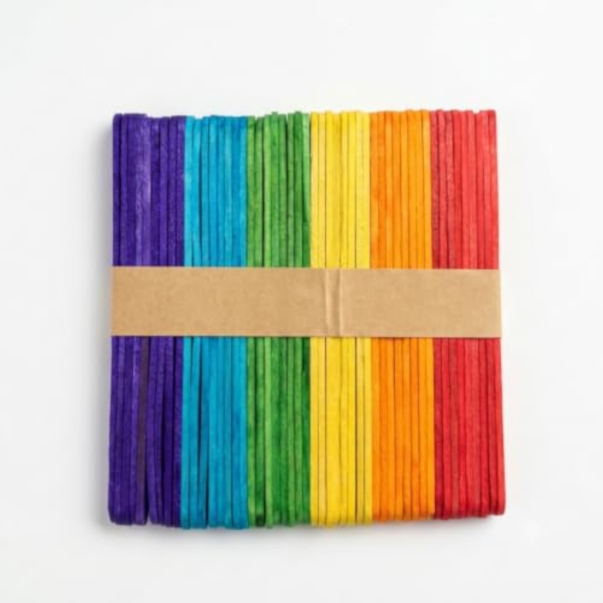 DIY Coloured Wooden Craft Ice Cream Sticks Pack of 150