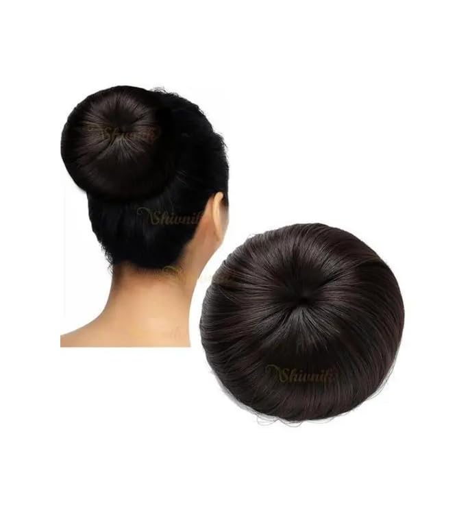 Women's and Girls Synthetic Hair Bun and Plain Juda Hair Extension Pack of 1 Pcs-image-17