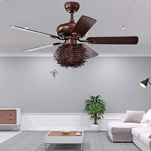 48'' Industrial Ceiling Fan with Lights Farmhouse Ceiling Fan Rustic with Cage Shade &5 Reversible Blades Ceiling Fan Light Fixture for Indoor with Remote Control 48'' Industrial Ceiling Fan with Lights Farmhouse Ceiling Fan Rustic with Cage Shade &5 Reversible Blades Ceiling Fan Light Fixture for Indoor with Remote Control