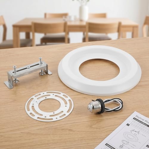 Kit de conversion pour luminaire encastré avec douille E26 et kit de montage plafonnier