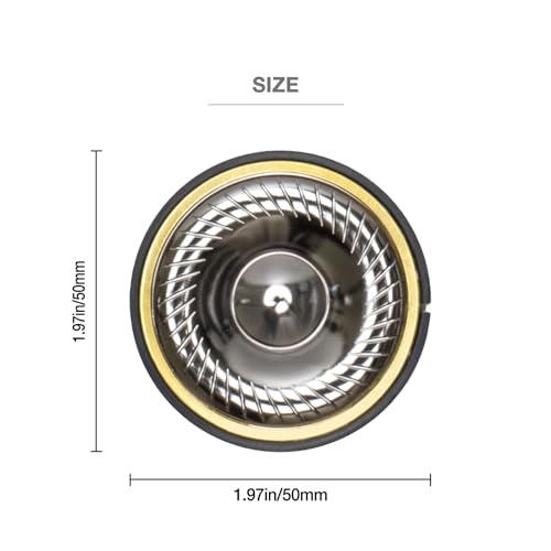Image of Titanium Diaphragm Headphone Speaker Driver - Compatible with Logitech G Pro X, AKG K371 K361 K545, Sennheiser HD380 PRO, Hyperx Cloud Revolver Headphones - 50mm Diameter, 32 Ohms Impedance