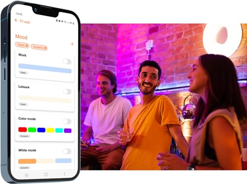 LEDVANCE Lámpara LED SMART+ MATTER, compatible con Google, Alexa, Apple, aspecto esmerilado, 9W, 806lm, base E27, función RGBW y luz blanca, control por app o voz, vida útil de hasta 20.000 horas - imagen 2