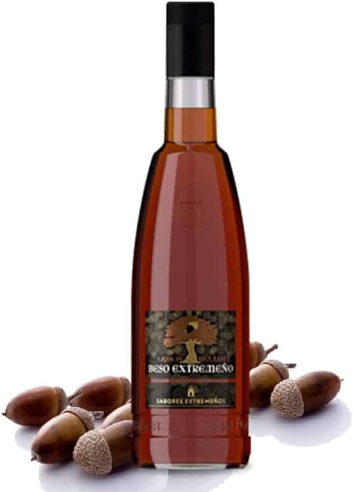 6 BOTELLAS LICOR DE BELLOTA BESO EXTREMEÑO 70 CL