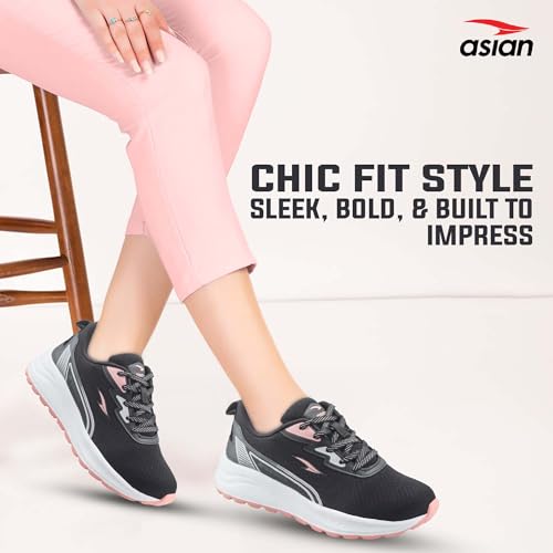 Image of ASIAN Firefly-13 Women Sports Shoes | Memory Foam Cushion, Stylish Lightweight Design for Running, Gym, Walking, Workout & Daily Active Use