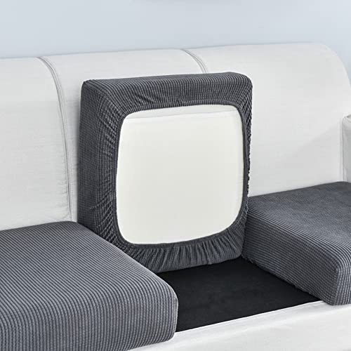 Elover Sofa Sitzkissenbezug-Hochelastischer Sitzbezug，Wohnzimmer Sofa Sitzbezug Möbelbezug rutschfest und weich, mit elastischem Boden