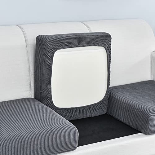 Funda de cojín de Asiento de sofá, Funda de Asiento de Alta Elasticidad, Funda de Asiento de sofá de Sala de Estar, Funda de Muebles Antideslizante y Suave, con Fondo elástico