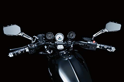 Kuryakyn 1759 Motorcycle Handlebar Accessory: Skeleton Hand Rear View Side Mirrors, Chrome Stems/Black Heads, 1 Pair, One Size - Thumbnail 3
