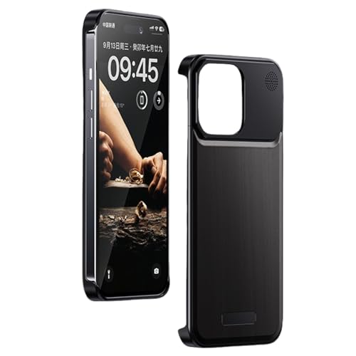 JUNENTER �d�b 15 Pro Max/15 Pro/15 �p���^���t���[�����X�P�[�X�AMagSafe �Ή��E���g���X�����E�H�[���i�b�g�E�b�h�o�b�N�����ɂ����A���~�j�E�������P�[�X�A�A���}�Z���s�[�t���A�u���E���A15 Pro Max