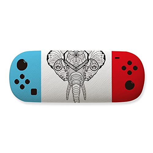 Étui à lunettes éléphant à longues dents en feutre souple
