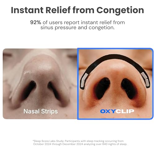 Image of Oxyclip Magnetic Nasal Strips -India's #1 Magnetic Nasal Strip | Extra Strength Snoring Relief | Boost Oxygen, Improve Sleep & Facial Structure | Skin-Safe, Reusable - pack of 15 (Medium, 15, count)