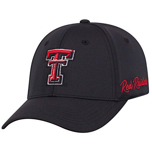 Top of the World Texas Tech Red Raiders Men's Phenom Memory Fit 1Fit Hat Team Color Icon, One Fit