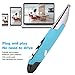 Dpofirs Wireless Optical Pen Mouse USB Computer Stylus PC Accessory Wireless Mouse Pen‑Type Personalized Innovative Capacitive Pen for Handwriting Infrared Electronic Mouse (Blue, PR-06)