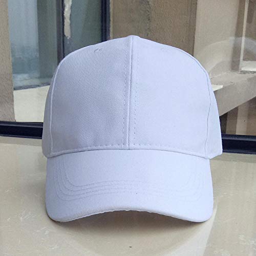 Casquette de baseball en coton uni pour femme anti-UV et ajustable pour cheveux longs