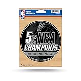 Rico Industries NBA San Antonio Spurs 5-Time Champions Die Cut Vinyl Decal