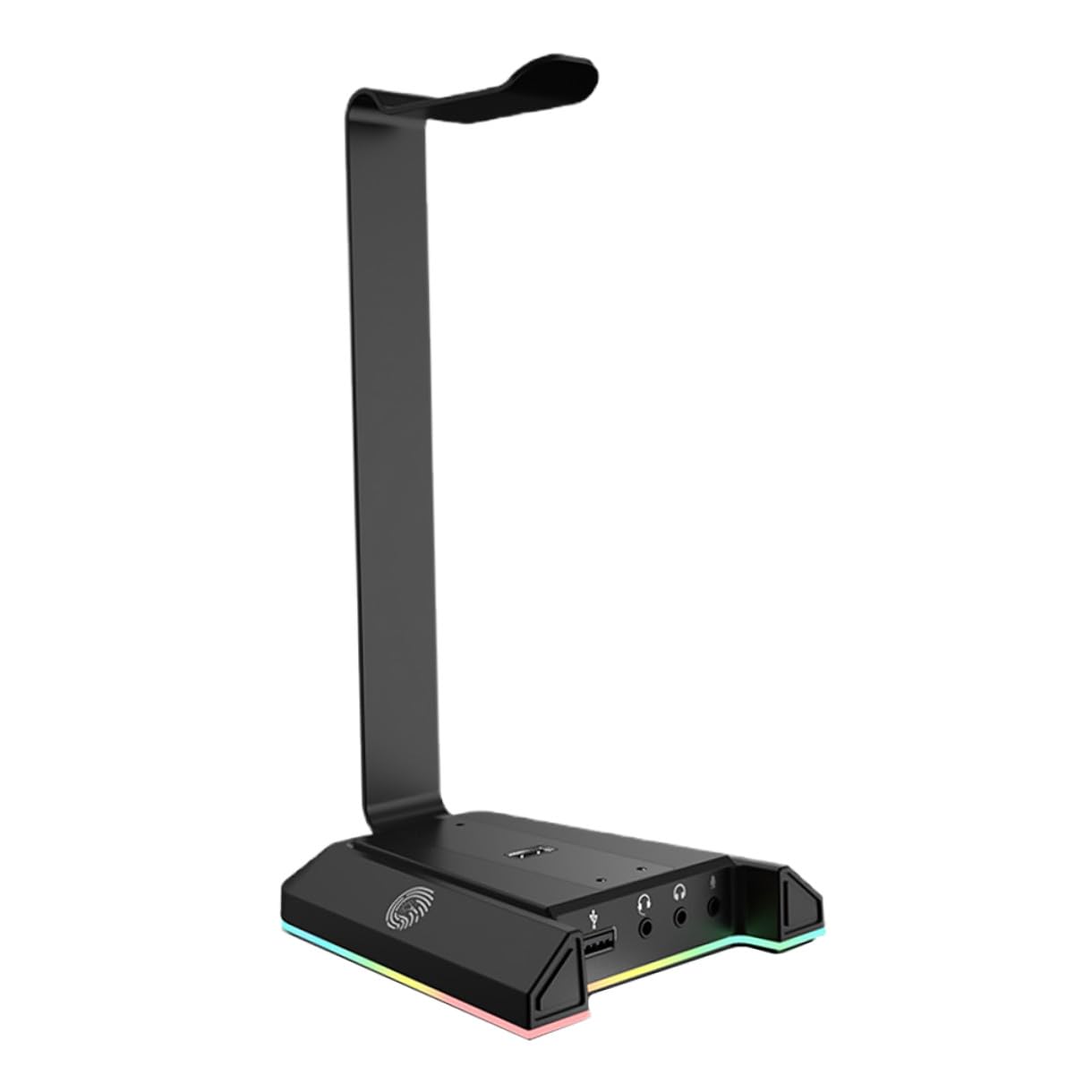 Alipis Soporte para Auriculares Gaming Puerto de Carga USB y Transmisión Inteligente, Material Abs Negro, Diseño Estable para Escritorio y Accesorios Ordenador Sobremesa