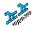 Integy RC Model C31092BLUE Alloy Suspension Arms for Tamiya Scale Off-Road CC01
