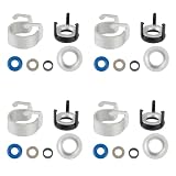 4 Set Fuel Injectors Seals Repair O-Ring Kit for Volkswagen Audi A3 A4 S4 A5 S5 A6 Q3 Q5 TT Jetta Passat Golf GTI Tiguan OE# 06H998907A 06J998907 06G998907