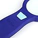Magnifying Glass with 10 LED Lights Retro Shaw 4X Handheld Illuminated Glass Lens Magnifier for Reading Maps Office Hobbies and Crafts Lighted Jewelry Loupe - Blue
