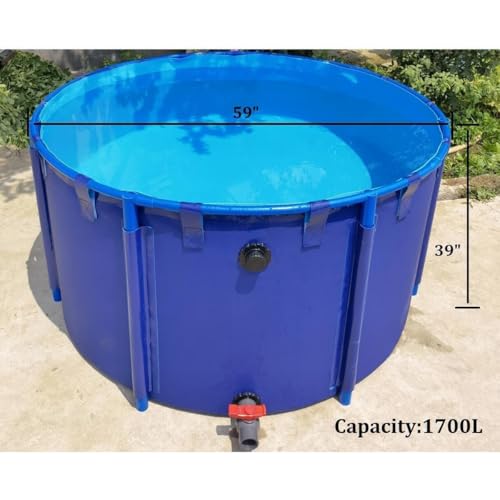 Piscine hors sol ronde en toile ultra résistante pour carpes koïs