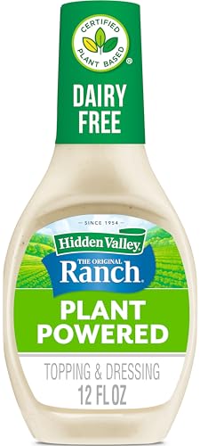 Hidden Valley The Original Ranch Plant Powered Dairy Free Ranch Salad Dressing and Topping, 12 Fluid Ounces (Package May Vary)