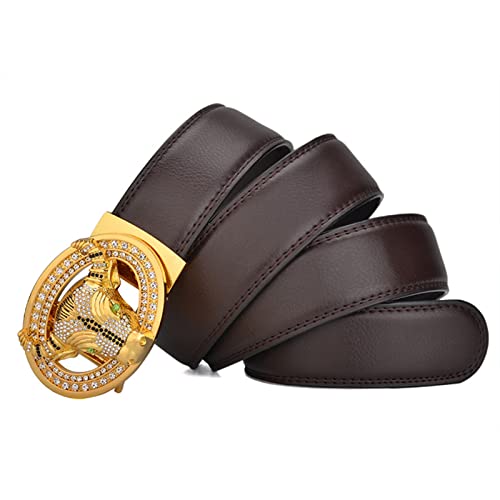 Ceinture cuir homme boucle automatique en strass style western chic