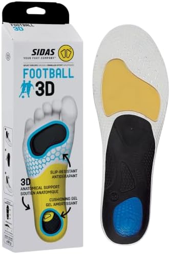 Sidas Plantillas 3D Football, Adaptadas a Zapatos con Tacos, Agar...